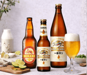 Cuisine Nikkei - bières japonaises